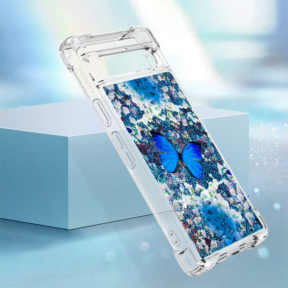 YB Quicksand Series-2 Phone Case for Google Pixel 7a 5G Anti-Drop Soft TPU Glittery Quicksand Case Pattern Printed Protective Cover YB Quicksand Series-2 Phone Case for Google Pixel 7a 5G Anti-Drop Soft TPU Glittery Quicksand Case Pattern Printed Protective Cover